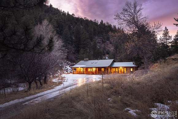 36.2 Acres of Recreational Land with Home for Sale in Lyons, Colorado