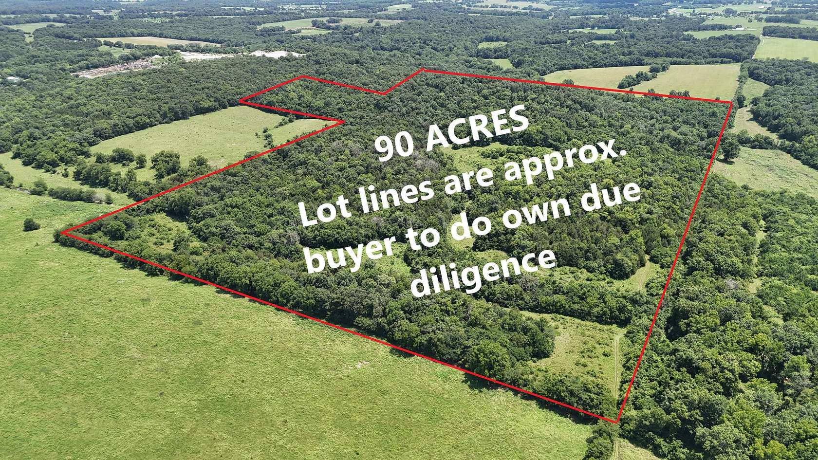 90 Acres of Recreational Land for Sale in Walnut Grove, Missouri