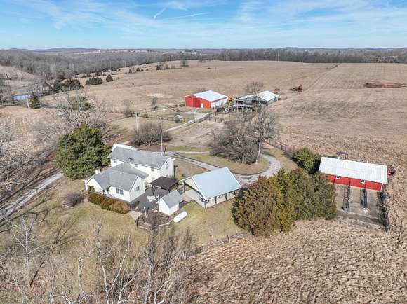 581 Acres of Agricultural Land with Home for Sale in Ava, Missouri