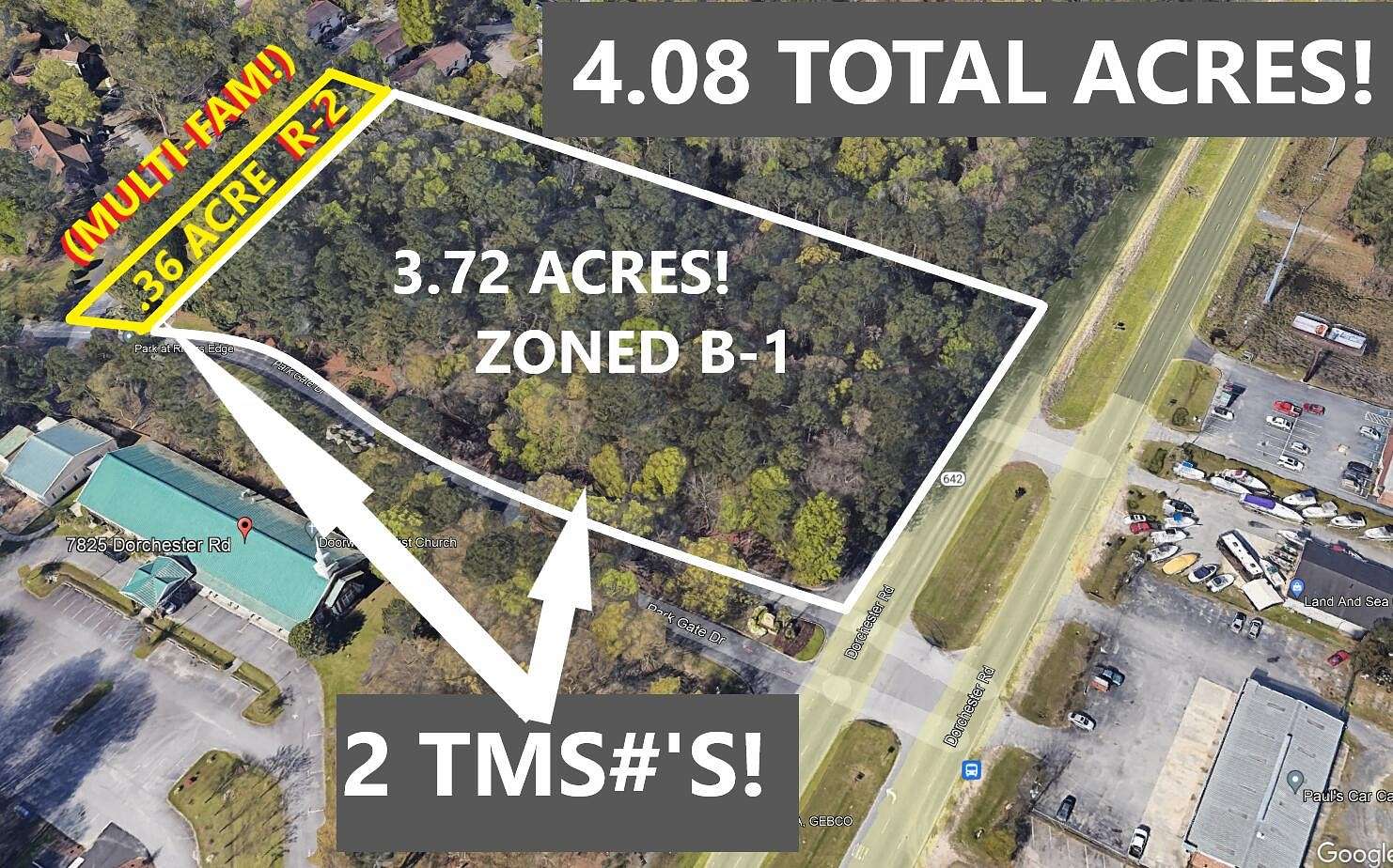 4.08 Acres of Mixed-Use Land for Sale in North Charleston, South Carolina