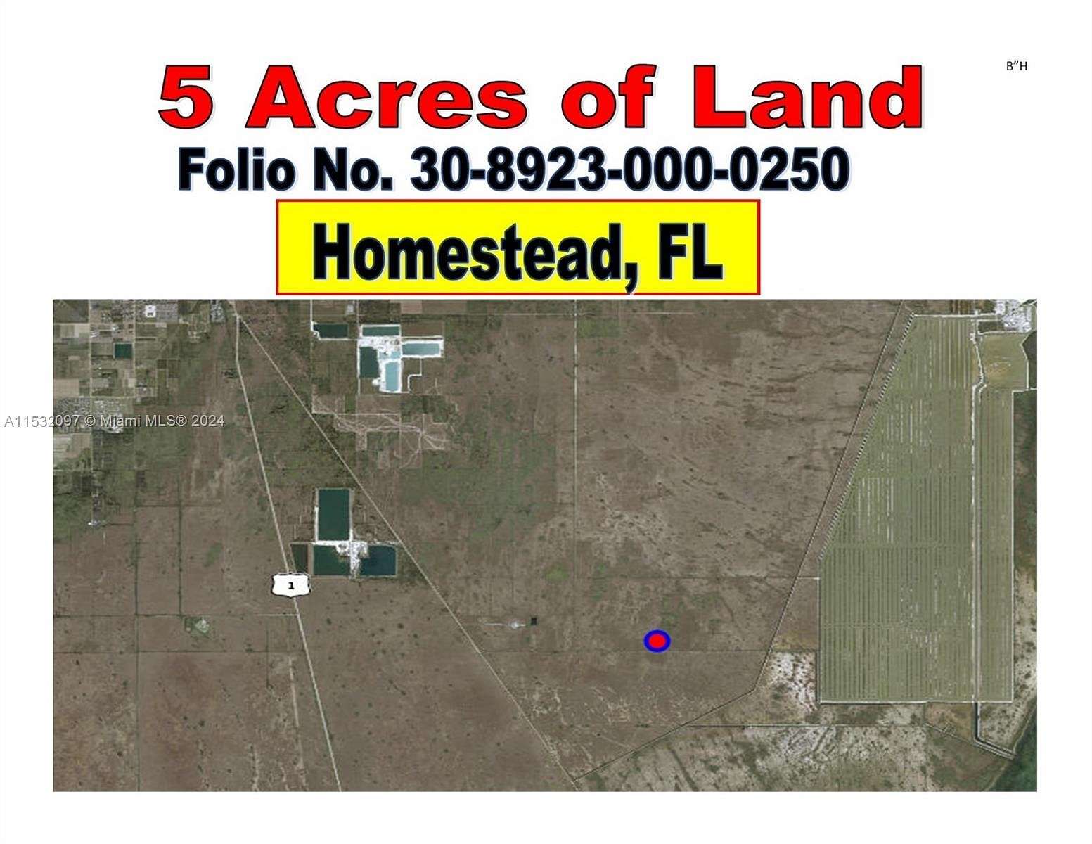 5 Acres of Land for Sale in Miami, Florida