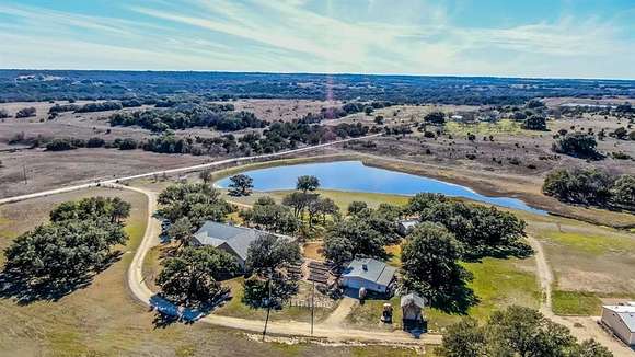 79.6 Acres of Agricultural Land with Home for Sale in Hico, Texas