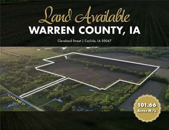 102 Acres of Land for Sale in Carlisle, Iowa