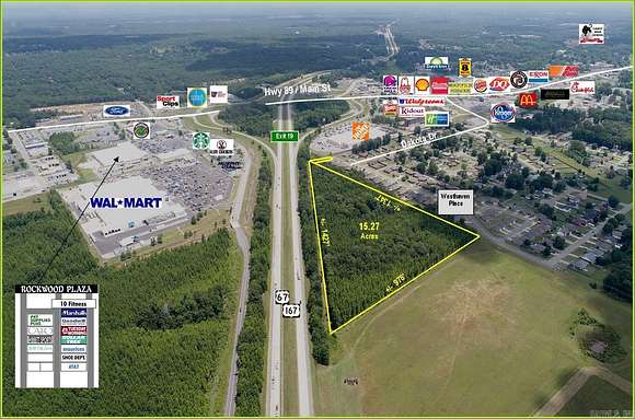 15.3 Acres of Commercial Land for Sale in Cabot, Arkansas