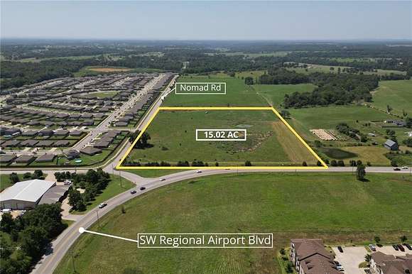 15 Acres of Commercial Land for Sale in Bentonville, Arkansas