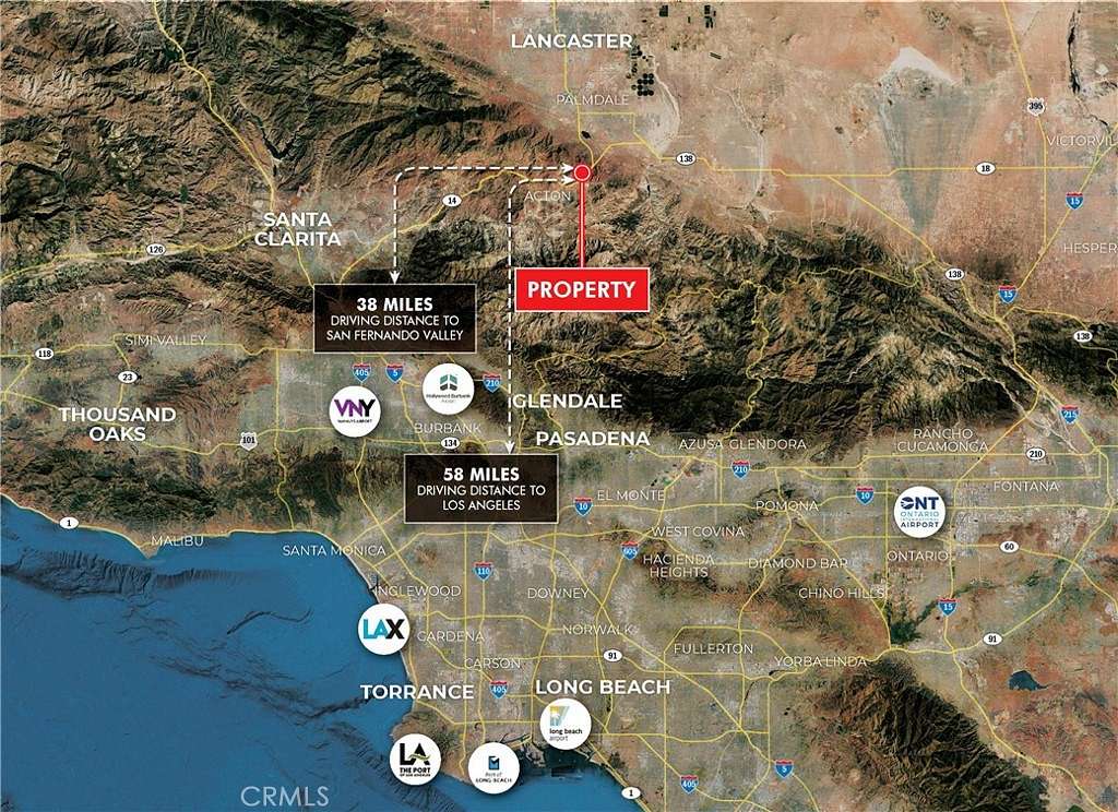 4.8 Acres of Commercial Land for Sale in Acton, California