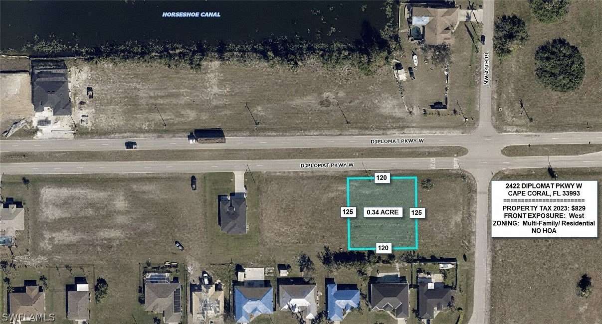 0.34 Acres of Residential Land for Sale in Cape Coral, Florida