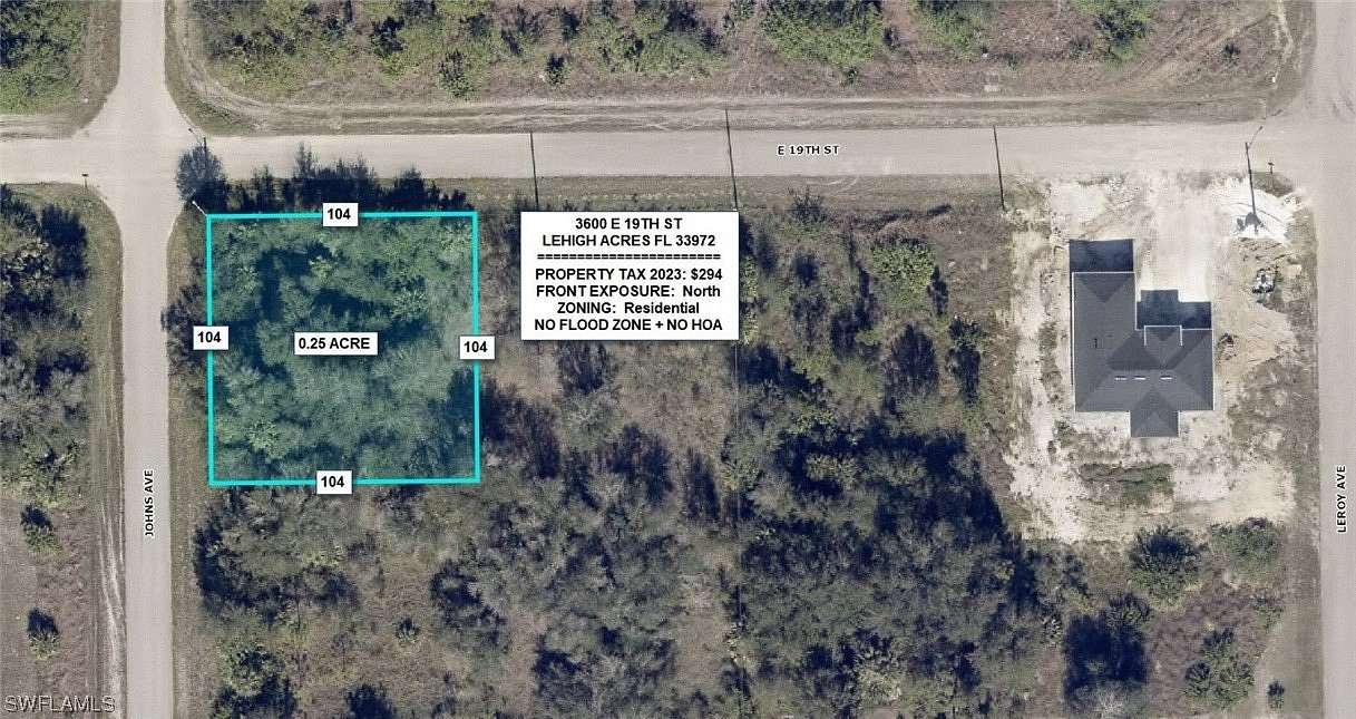 0.25 Acres of Land for Sale in Lehigh Acres, Florida
