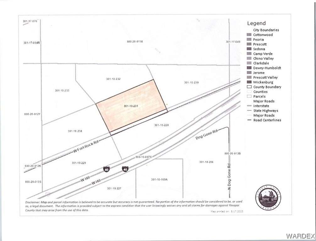 39.8 Acres of Agricultural Land for Sale in Seligman, Arizona