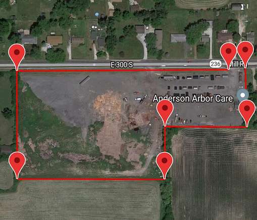 9.7 Acres of Improved Commercial Land for Sale in Anderson, Indiana