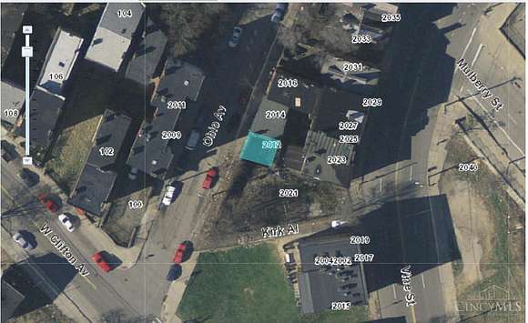 0.011 Acres of Residential Land for Sale in Cincinnati, Ohio