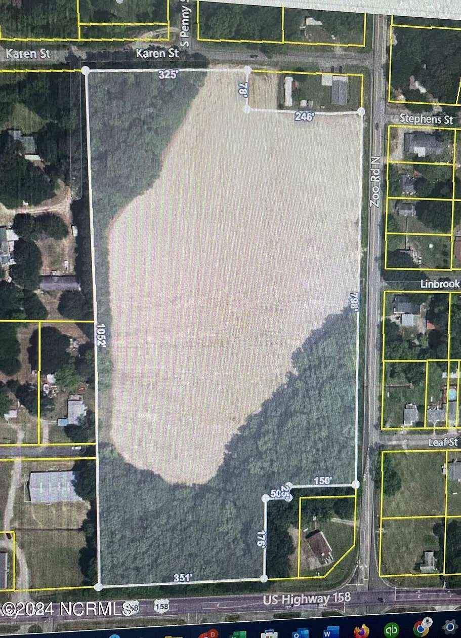 13.2 Acres of Land for Sale in Roanoke Rapids, North Carolina