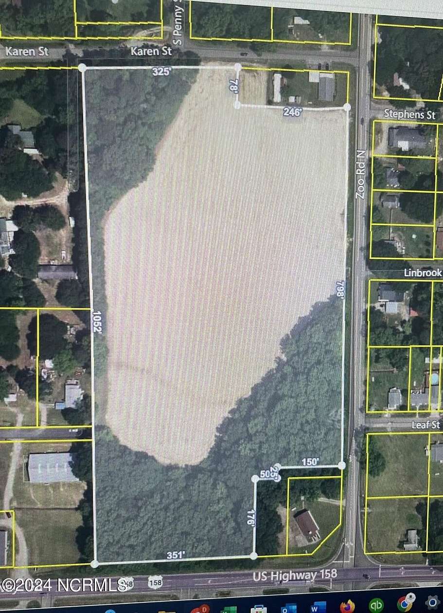 13.18 Acres of Land for Sale in Roanoke Rapids, North Carolina