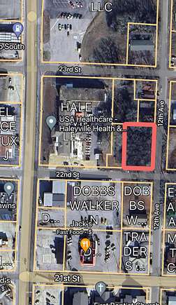 0.38 Acres of Commercial Land for Sale in Haleyville, Alabama