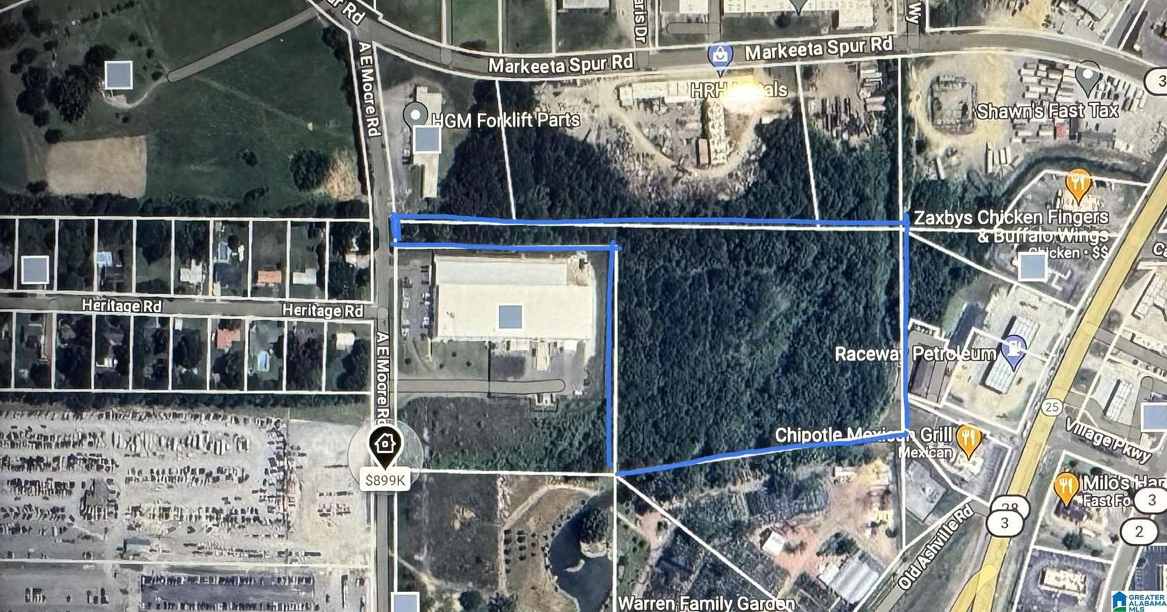 10 Acres of Commercial Land for Sale in Moody, Alabama