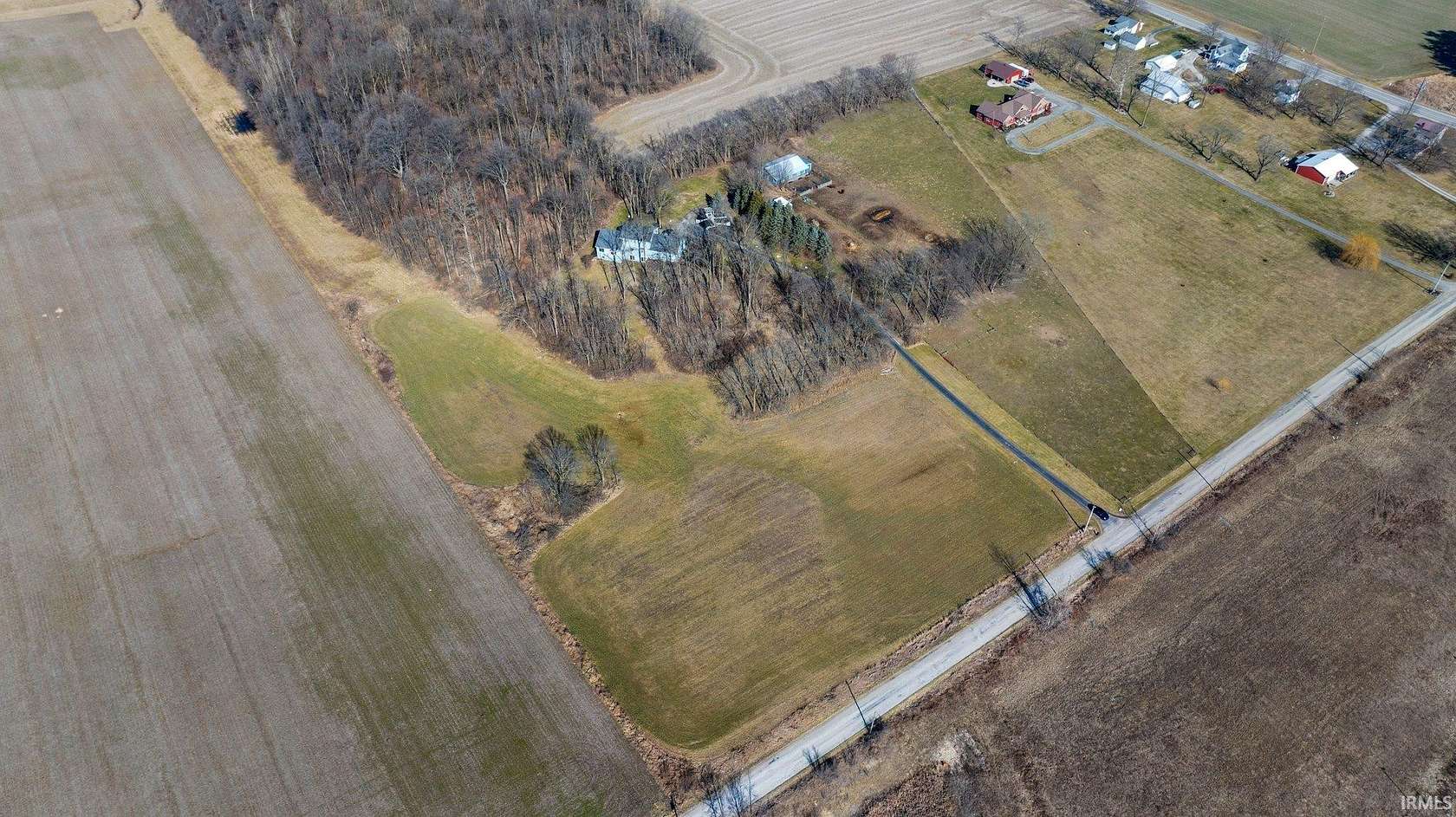 10 Acres of Recreational Land with Home for Sale in Pierceton, Indiana