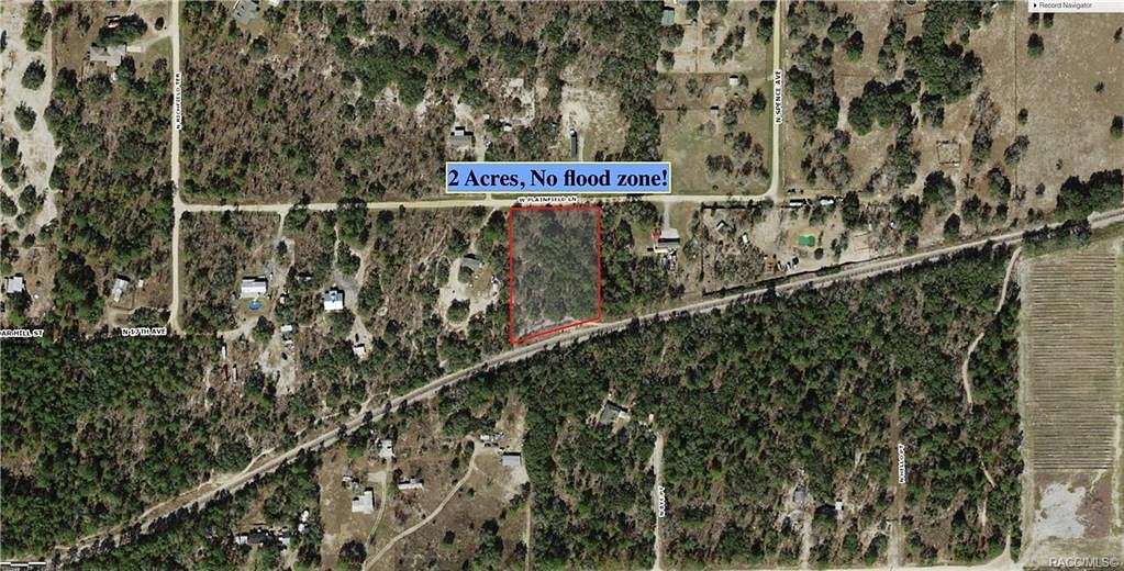 2 Acres of Residential Land for Sale in Dunnellon, Florida