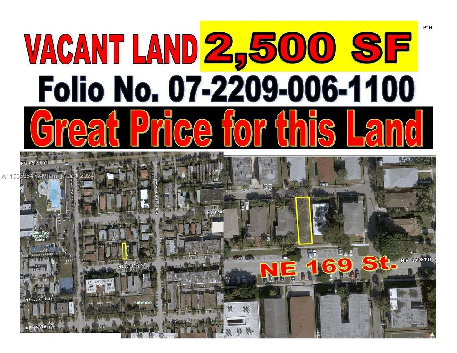 0.057 Acres of Residential Land for Sale in North Miami Beach, Florida