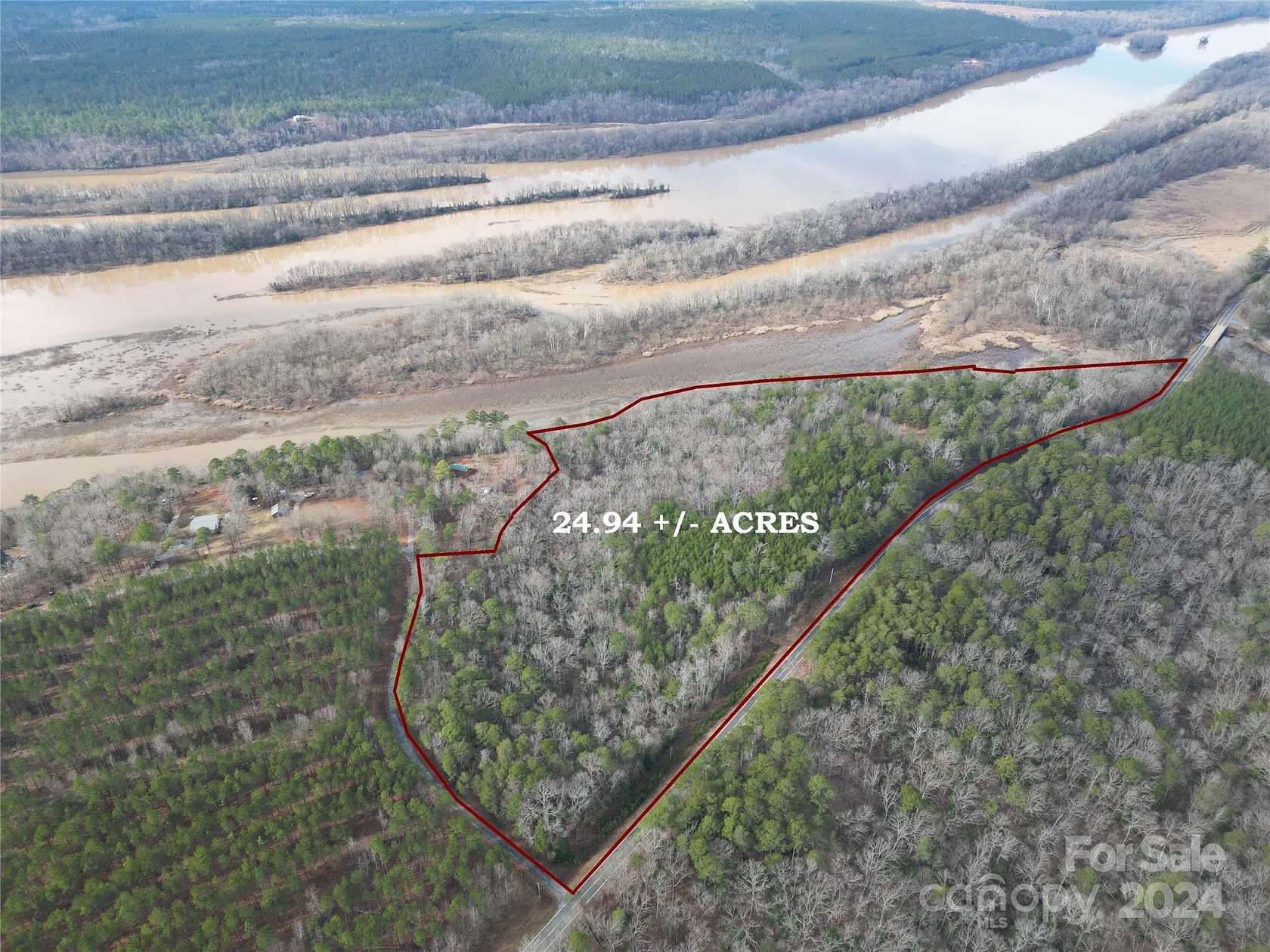 25 Acres of Recreational Land for Sale in Ellerbe, North Carolina