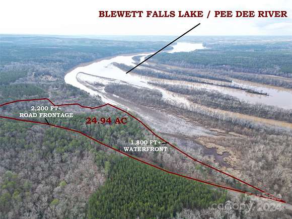 24.9 Acres of Recreational Land for Sale in Ellerbe, North Carolina