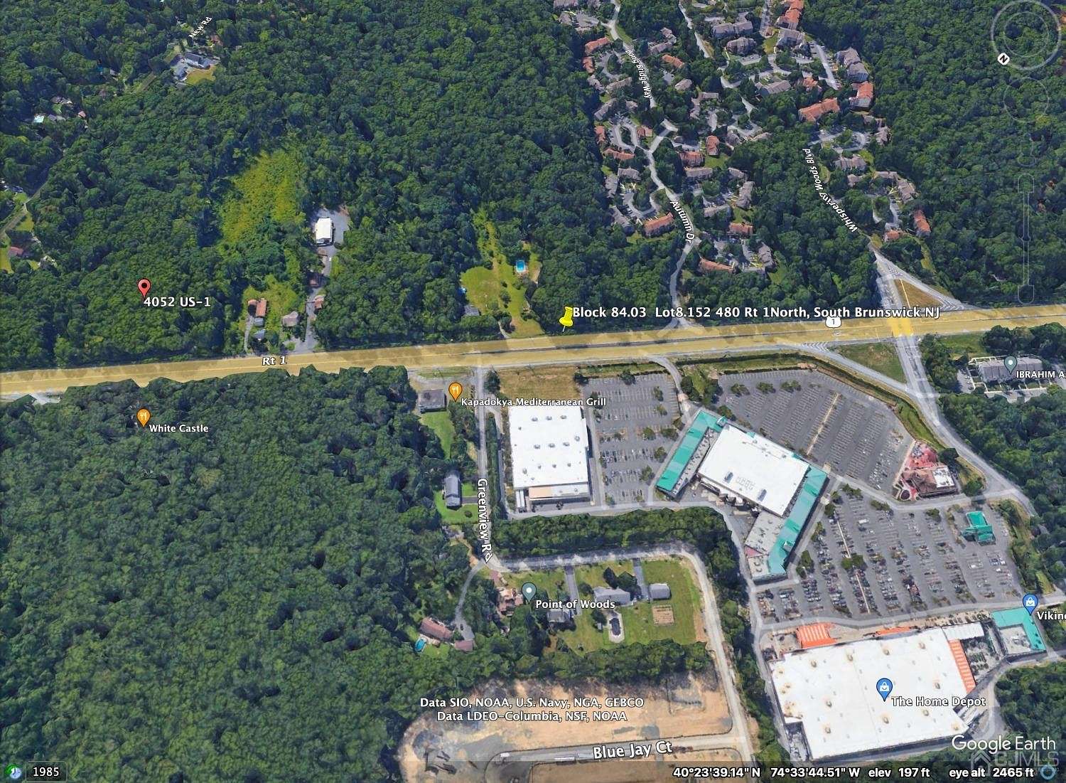2.3 Acres of Improved Commercial Land for Lease in South Brunswick Township, New Jersey