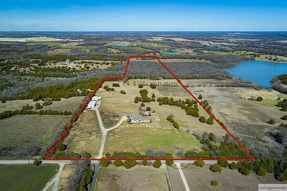 45 Acres of Agricultural Land with Home for Sale in McKinney, Texas