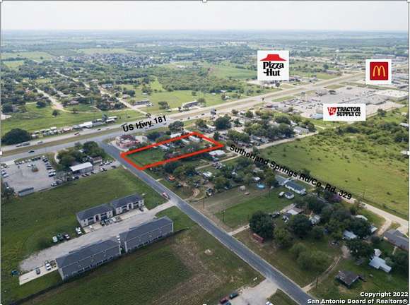 1.3 Acres of Improved Mixed-Use Land for Sale in Floresville, Texas