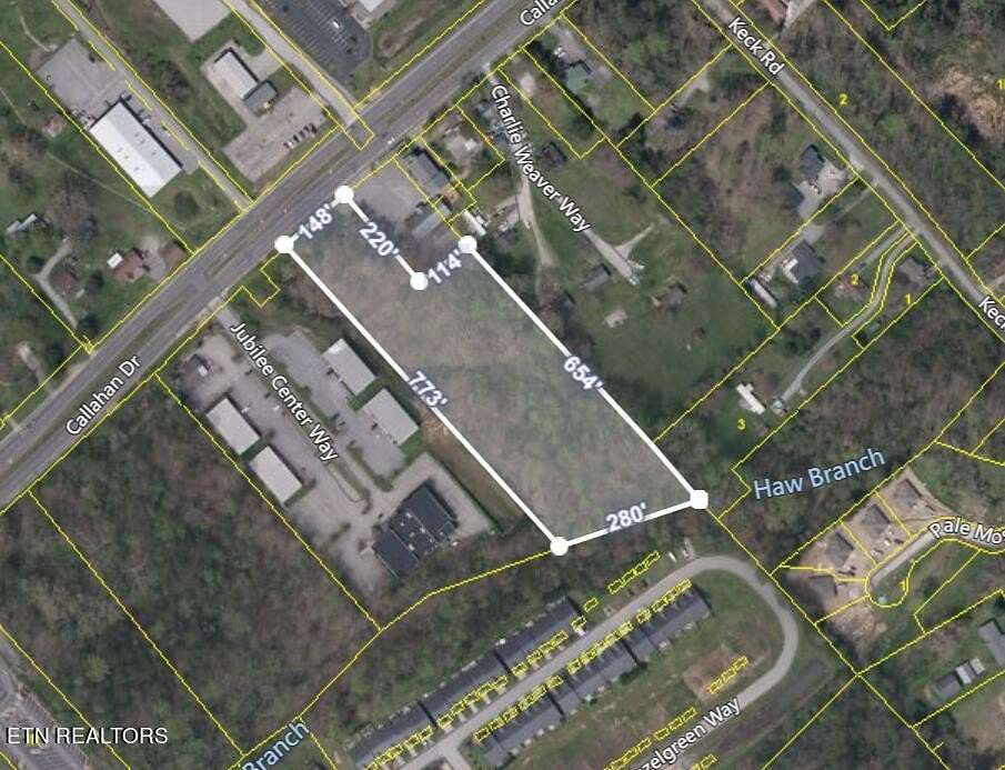4.38 Acres of Mixed-Use Land for Sale in Knoxville, Tennessee