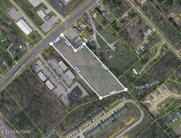 4.38 Acres of Mixed-Use Land for Sale in Knoxville, Tennessee