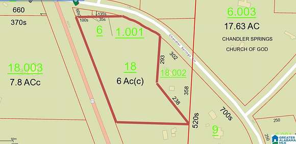 6 Acres of Mixed-Use Land for Sale in Talladega, Alabama