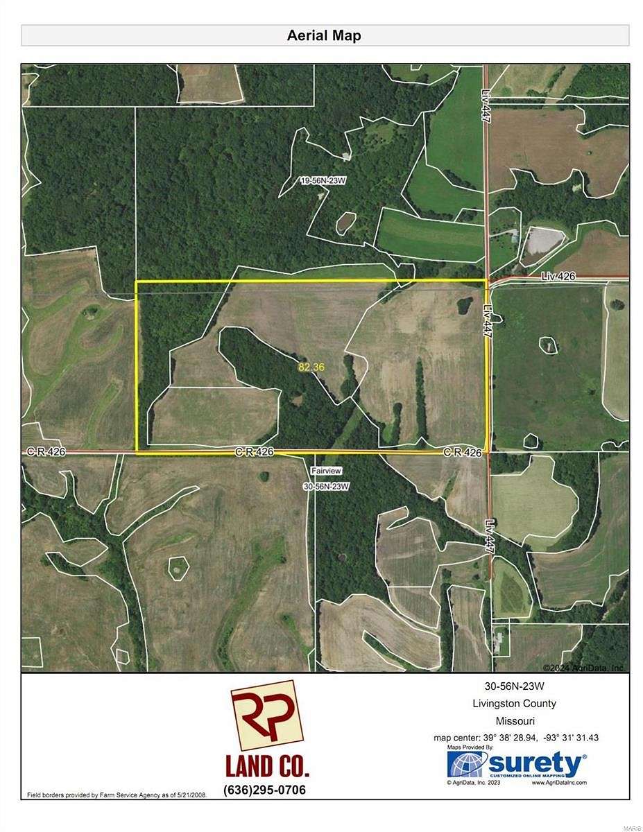 80 Acres of Recreational Land & Farm for Sale in Chillicothe, Missouri