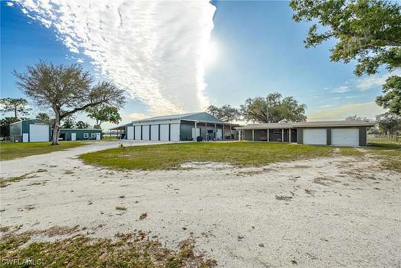8.2 Acres of Land with Home for Sale in Fort Denaud, Florida