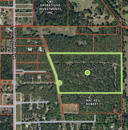 38 Acres of Land for Sale in Inverness, Florida