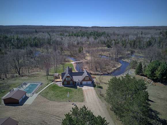 80 Acres of Recreational Land with Home for Sale in Blanchard, Michigan