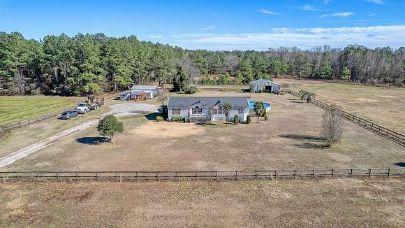 27.1 Acres of Agricultural Land with Home for Sale in Reevesville, South Carolina