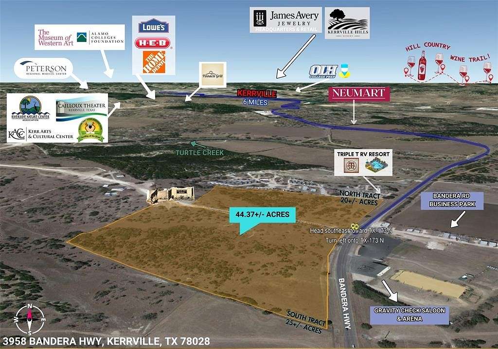 25 Acres of Commercial Land for Sale in Kerrville, Texas