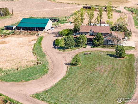 28.3 Acres of Agricultural Land with Home for Sale in Greeley, Colorado