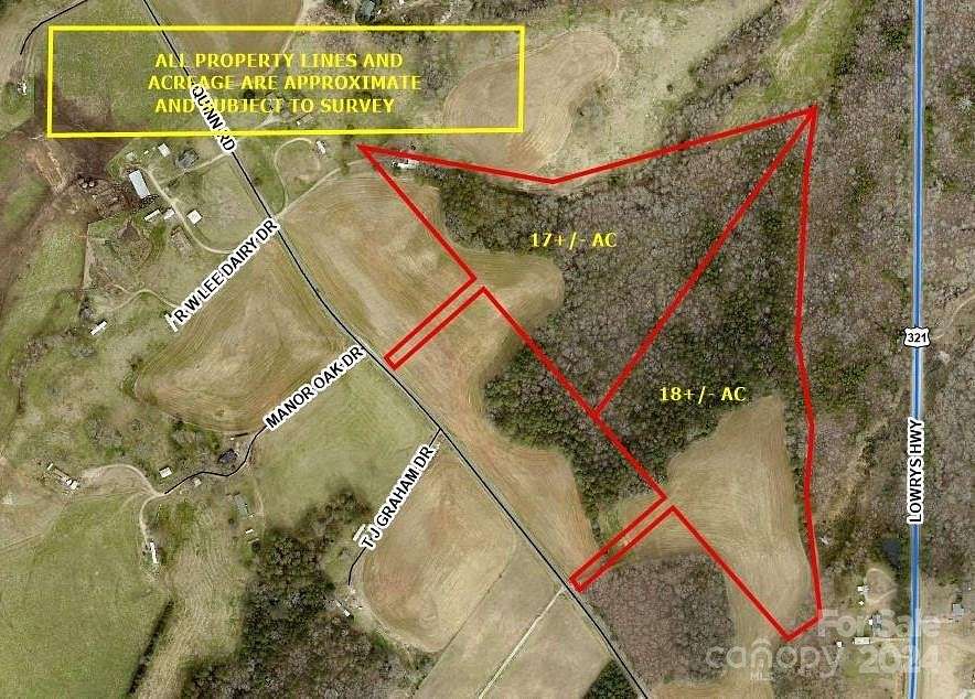 18 Acres of Agricultural Land for Sale in Chester, South Carolina
