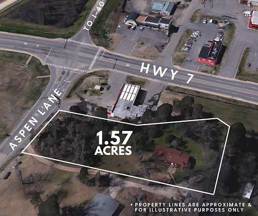 1.57 Acres of Commercial Land for Sale in Russellville, Arkansas