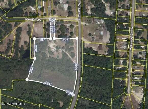 7 Acres of Residential Land with Home for Sale in Supply, North Carolina