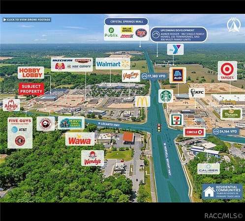 4.14 Acres of Mixed-Use Land for Sale in Hernando, Florida