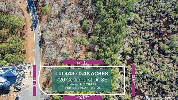 0.48 Acres of Residential Land for Sale in Bolivia, North Carolina