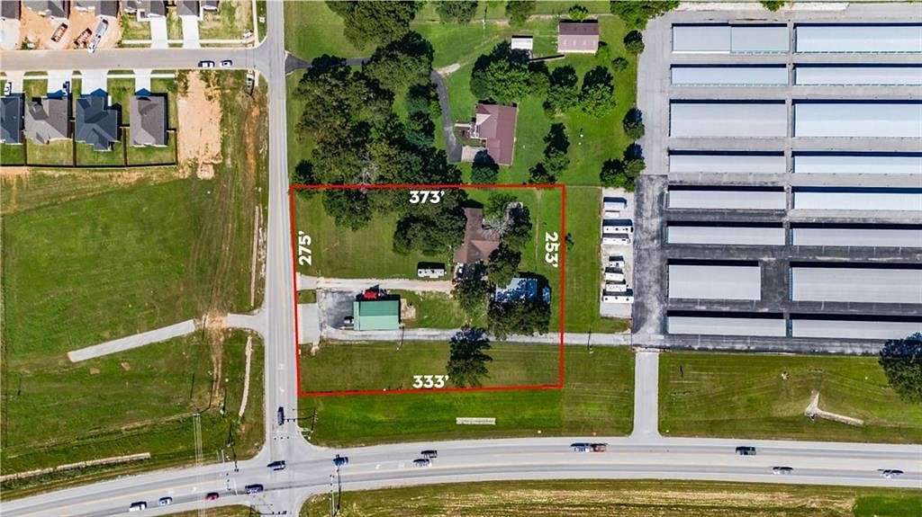 2.13 Acres of Commercial Land for Lease in Prairie Grove, Arkansas