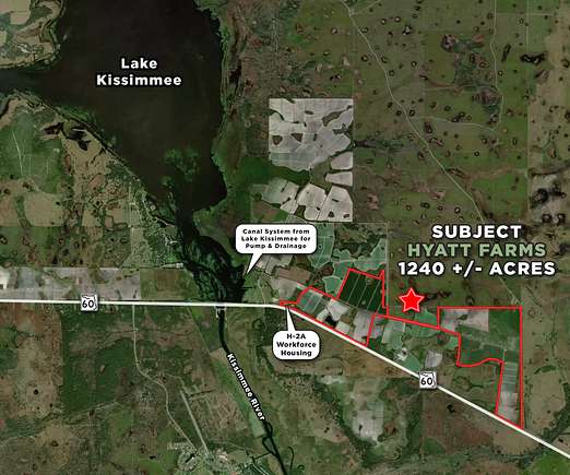 1,240 Acres of Land for Sale in Okeechobee, Florida