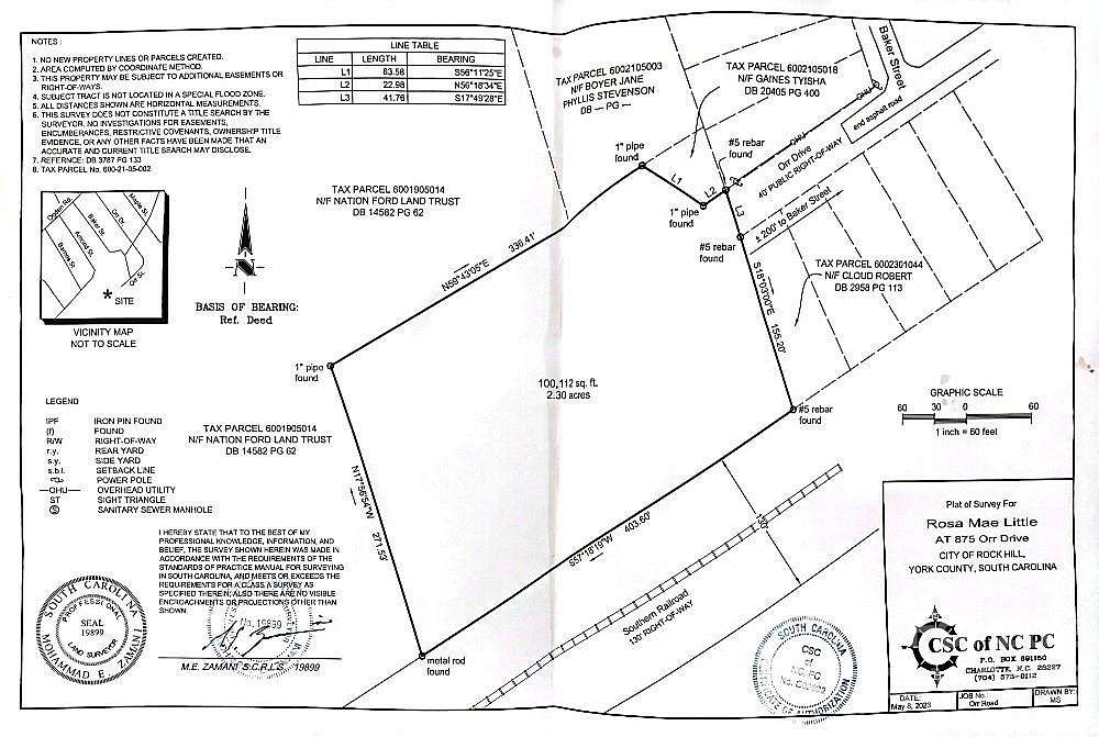 2.3 Acres of Residential Land for Sale in Rock Hill, South Carolina
