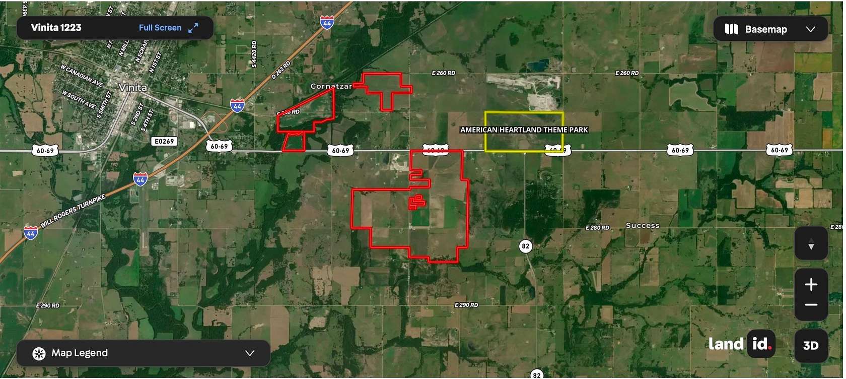 96 Acres of Land for Sale in Vinita, Oklahoma