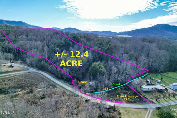 12.4 Acres of Recreational Land for Sale in Greeneville, Tennessee