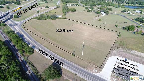 8.3 Acres of Commercial Land for Sale in Seguin, Texas