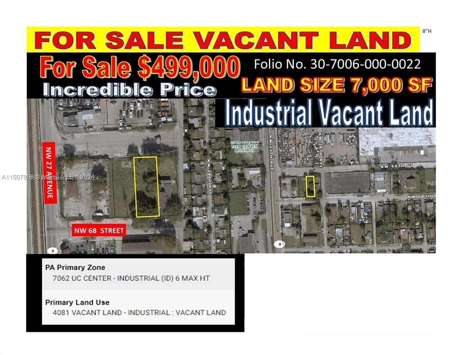 0.161 Acres of Land for Sale in Miami, Florida