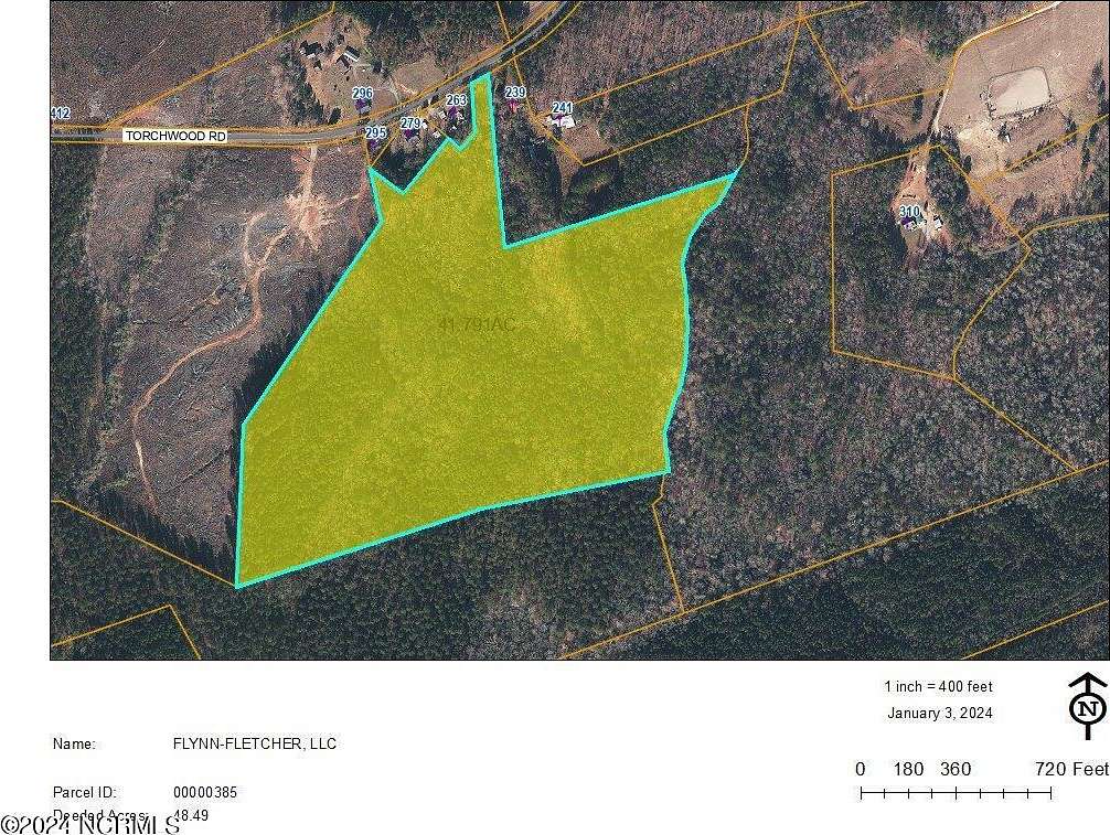 41 Acres of Recreational Land for Sale in Carthage, North Carolina
